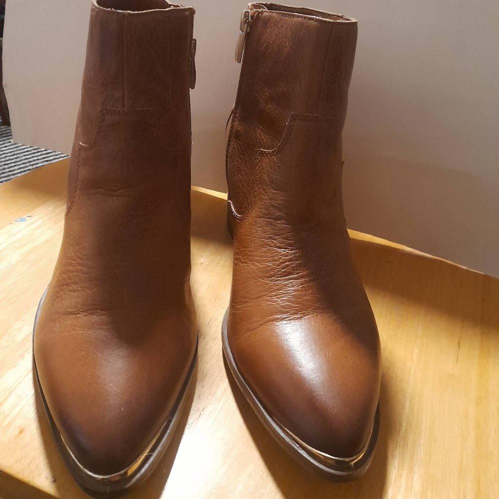 WOMEN'S FRANCO SARTO LEATHER UPPER COWBOY BOOTS